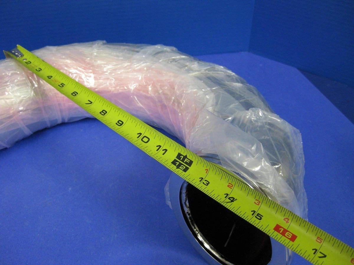 Stainless Steel Vacuum Pipe 180° Elbow "J" Shape, ISO-100 , 22"L, New