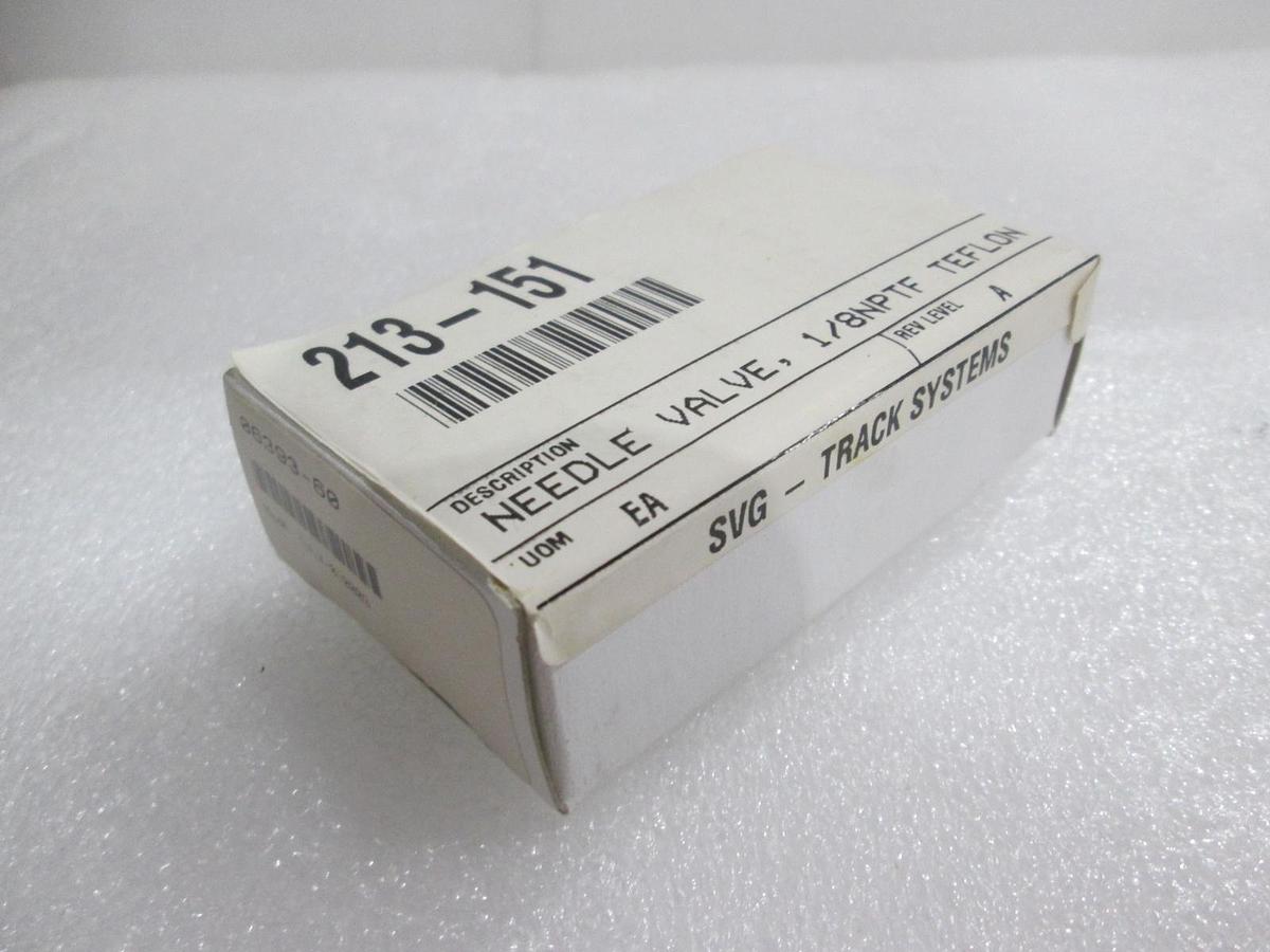 Used Cole Palmer, TVLV-010003, Needle Valve, 1/8NPTF, Teflon, New