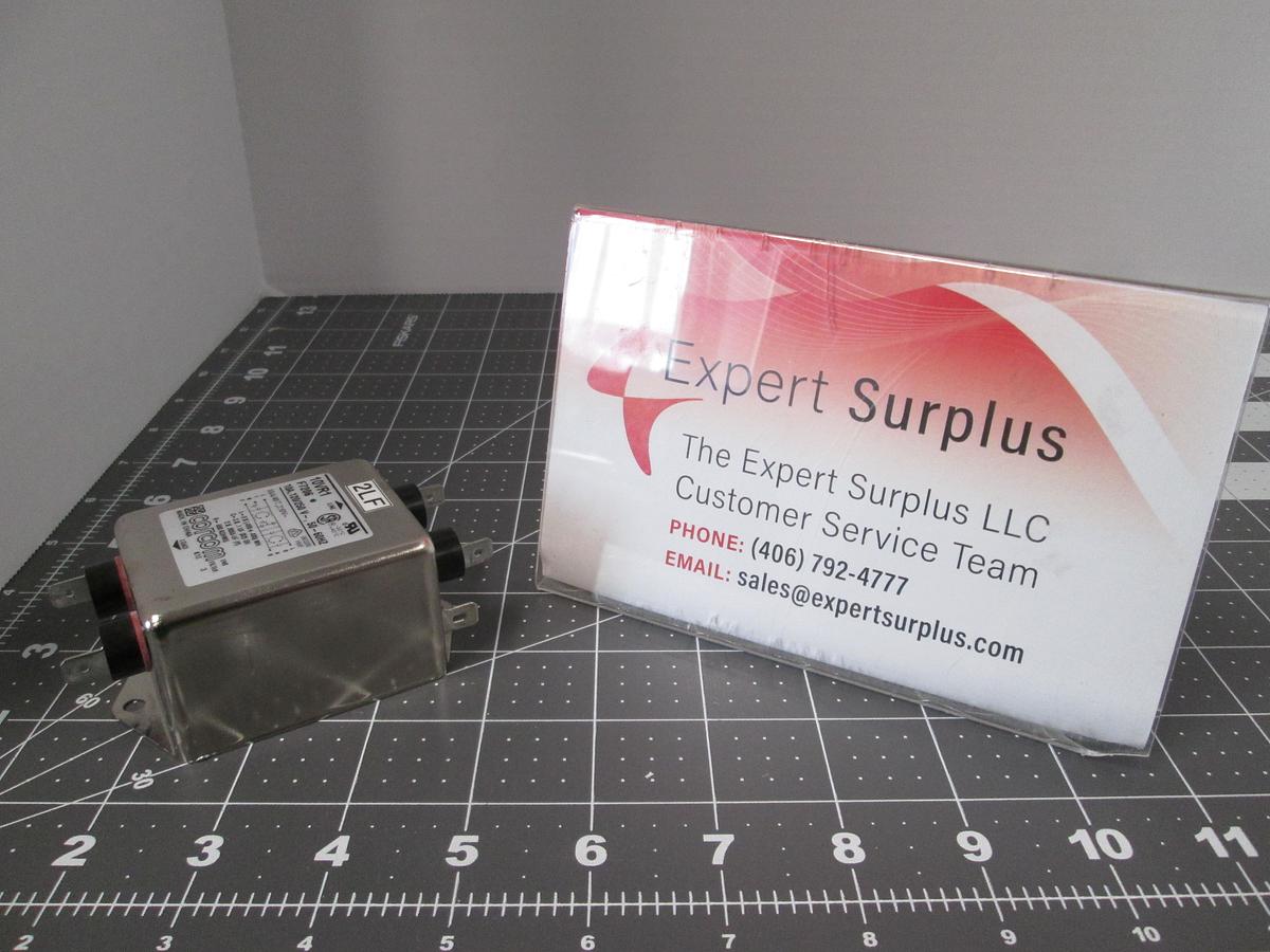 Used Corcom, 10VR1, F7206, EMI RFI power Line Filter 10A 120/250V 50/60Hz