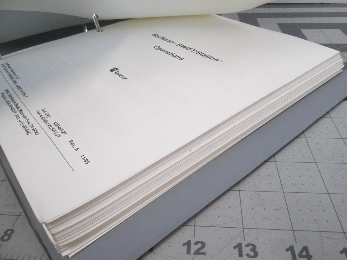 Used Tencor, Surfscan SWIFT/Station System Operations, 325473-27, Used