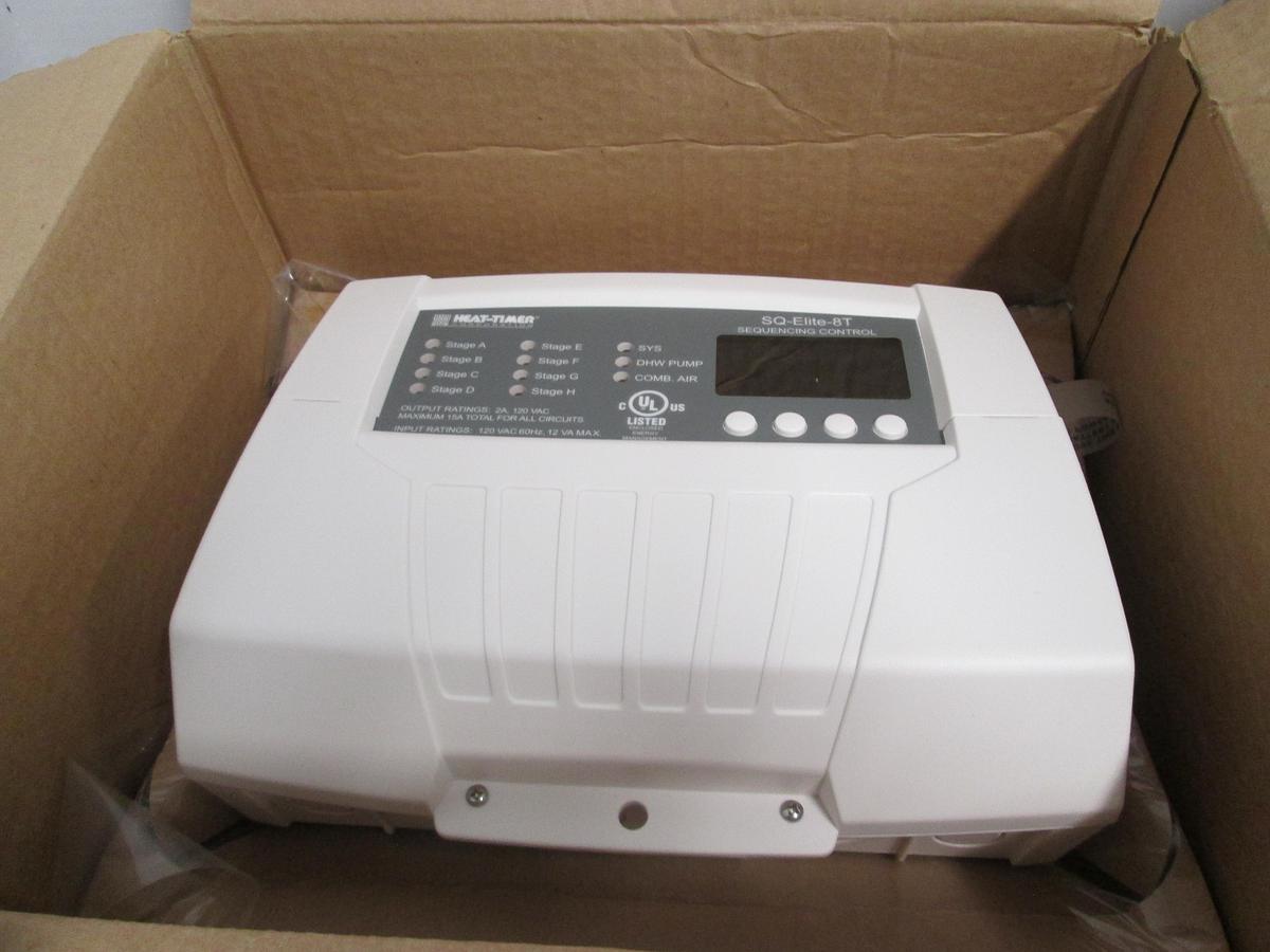 Heat-Timer, SQ-Elite-8T, 926730-00, 8-Stage Hydronic Boiler Control NIB