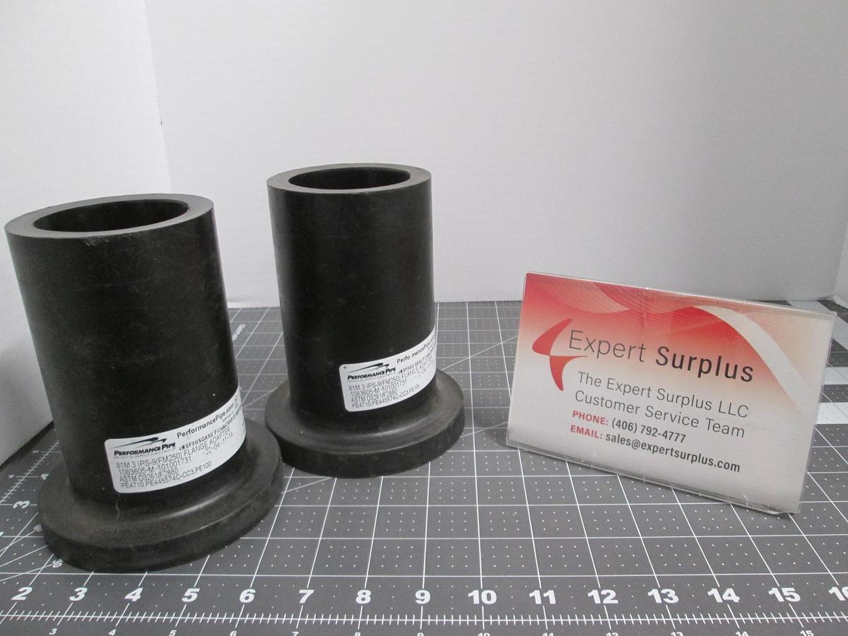 Performance Pipe 8" 3 IPS-9 FM250 Flange Adapter 1083605, PE4710 PE 100, Lot Of 2