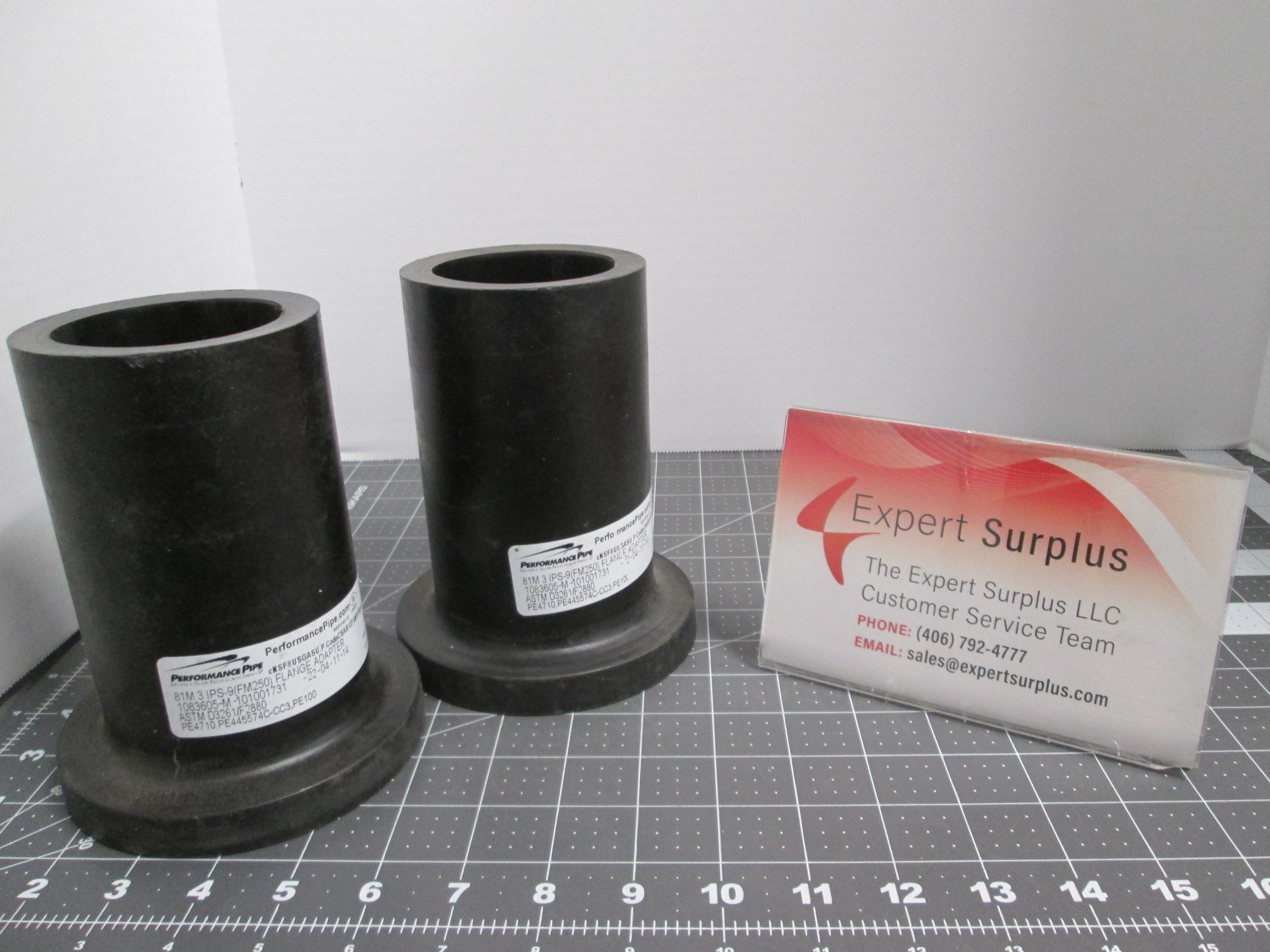 Performance Pipe 8" 3 IPS-9 FM250 Flange Adapter 1083605, PE4710 PE 100, Lot Of 2