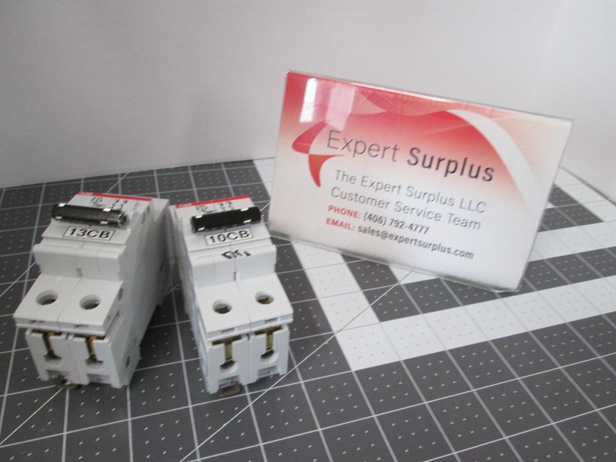 Used ABB, S272-K3A, 2 Pole 3A 277/480VAC K Curve Circuit Breaker Lot of 2