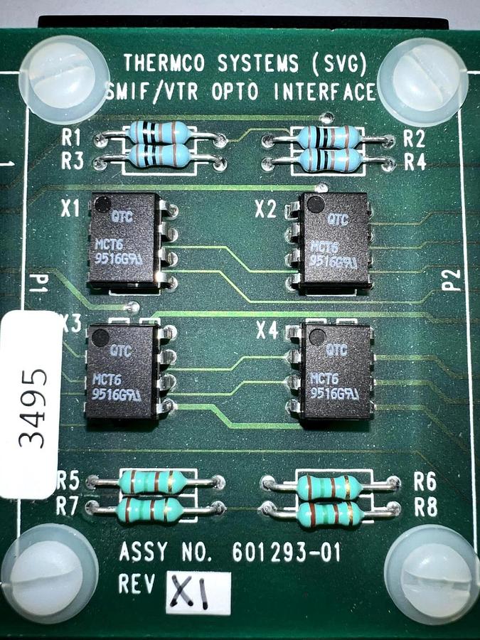Used VTR (SVG) SWIF/VTR OPTO Interface Assy NO. 601293-01 REV X1 3495,