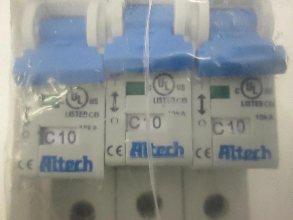 Used Altech, UL 489 Branch Circuit Breaker, Used, Lot of 3