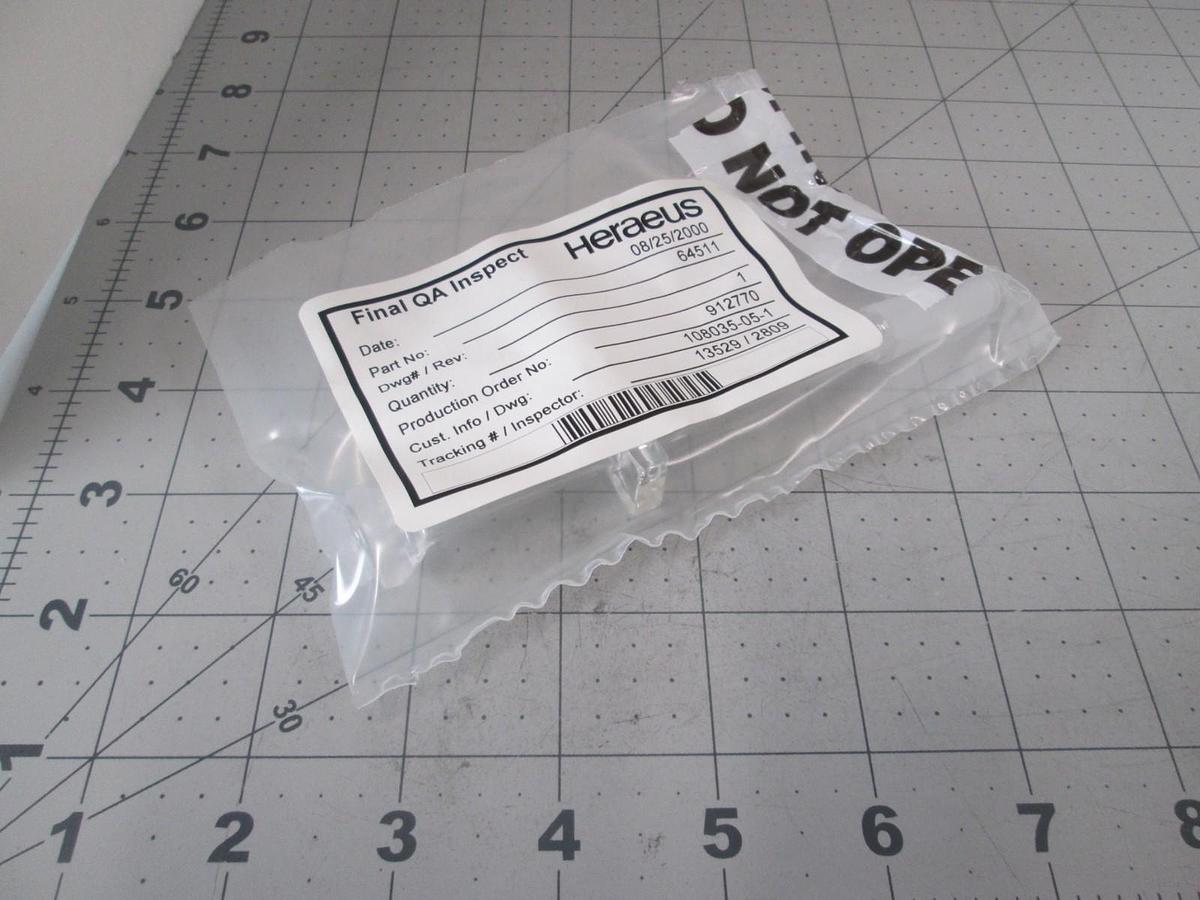 Used Heraeus HSQ 300 Quartz 108035-05-1 RVP injector, SPT Micro, New