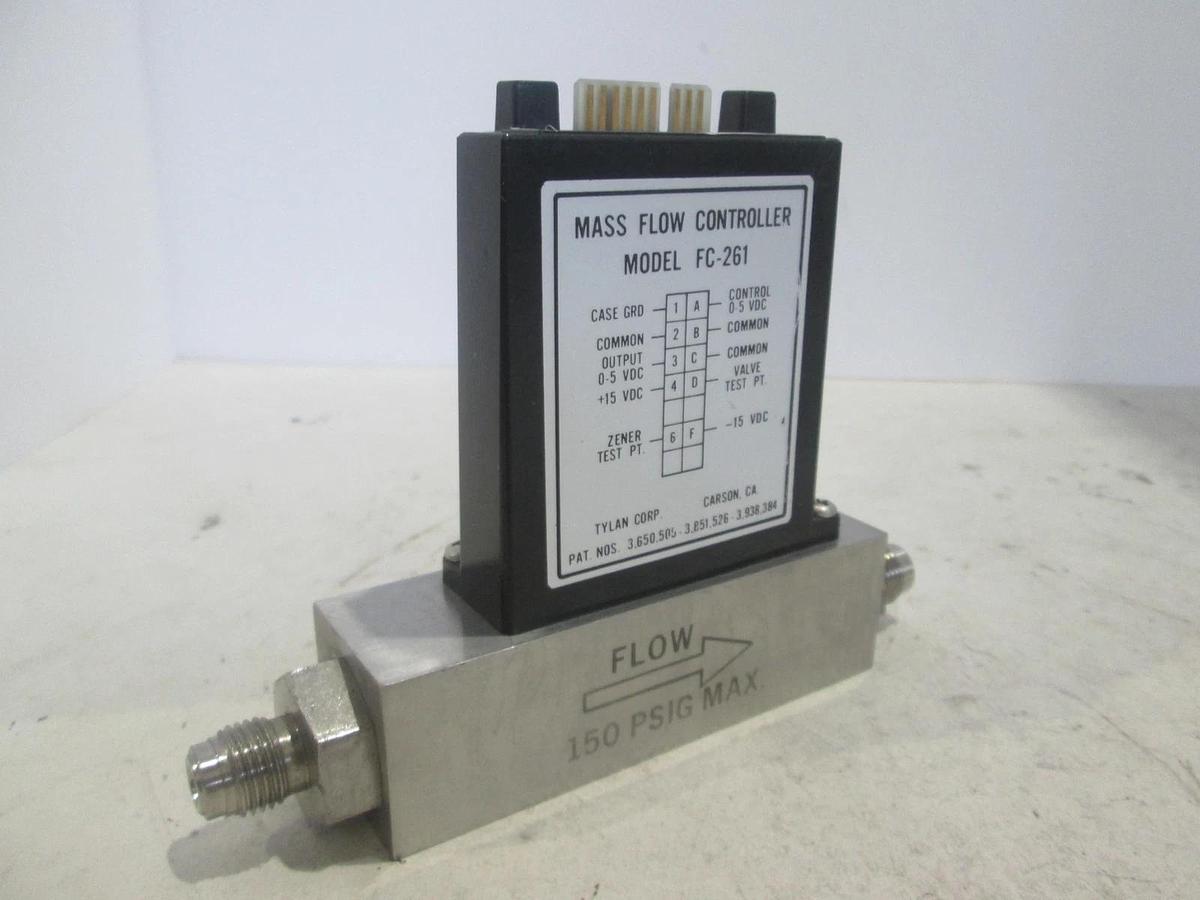 Used Tylan, FC-261V,  Mass Flow Controller, 10 SLPM, H2, Used
