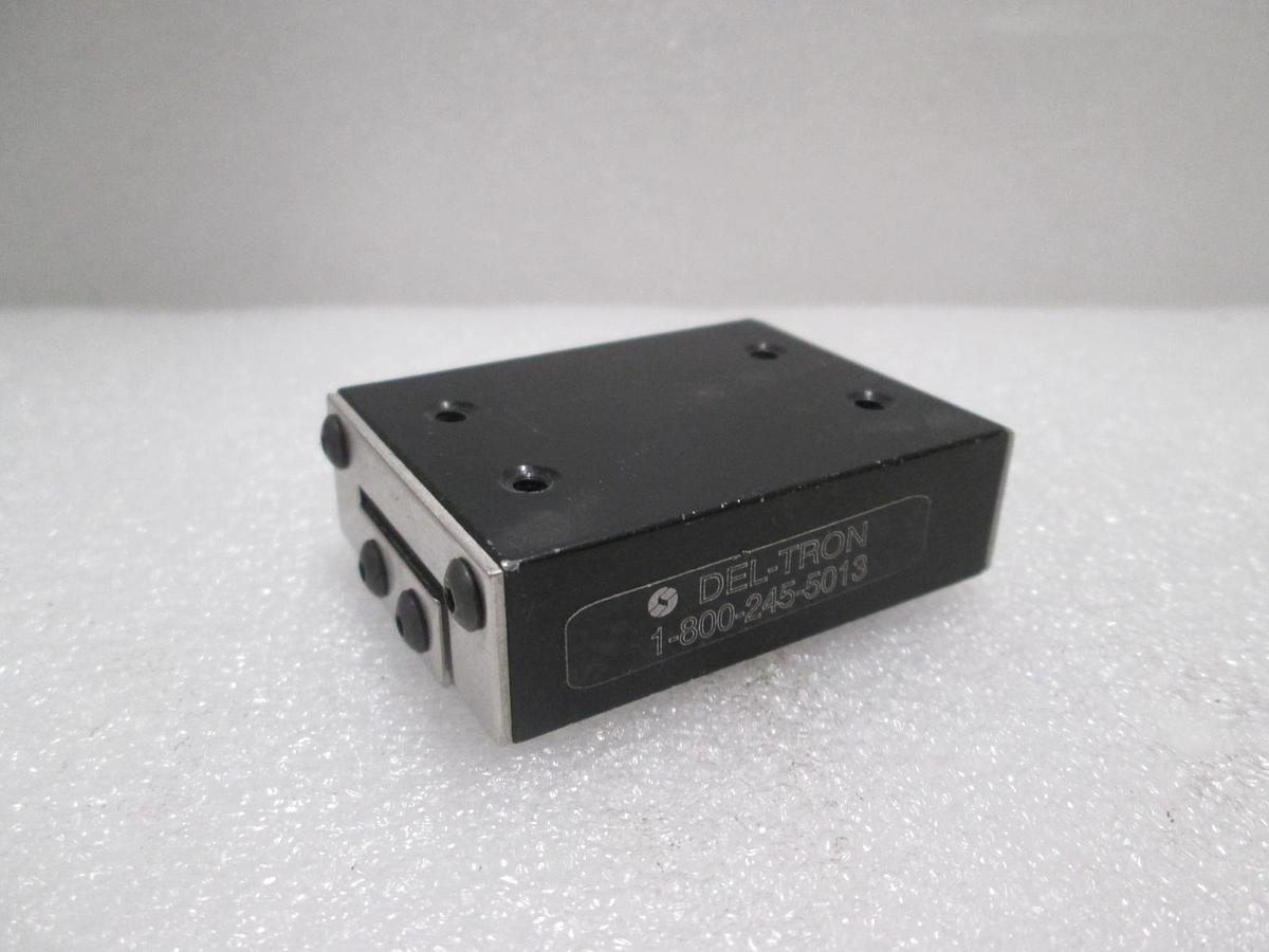 Used Del-TronLinearBearing  Guide Block w/ Guide Rail, Used
