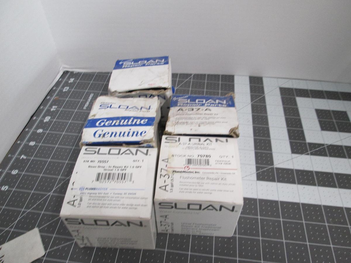Sloan, A-37-A, Urinal Flushometer Repair Kit 1.5 GPF Stock 70780 Lot of 5