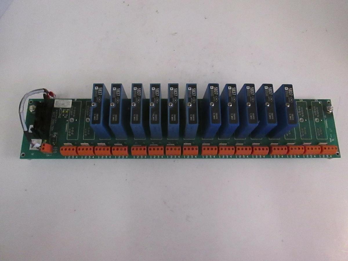 Used SPT Micro AVP8000 169590-001, 16 Channel Backplane w/11 Type R Isolated T/C 5B37