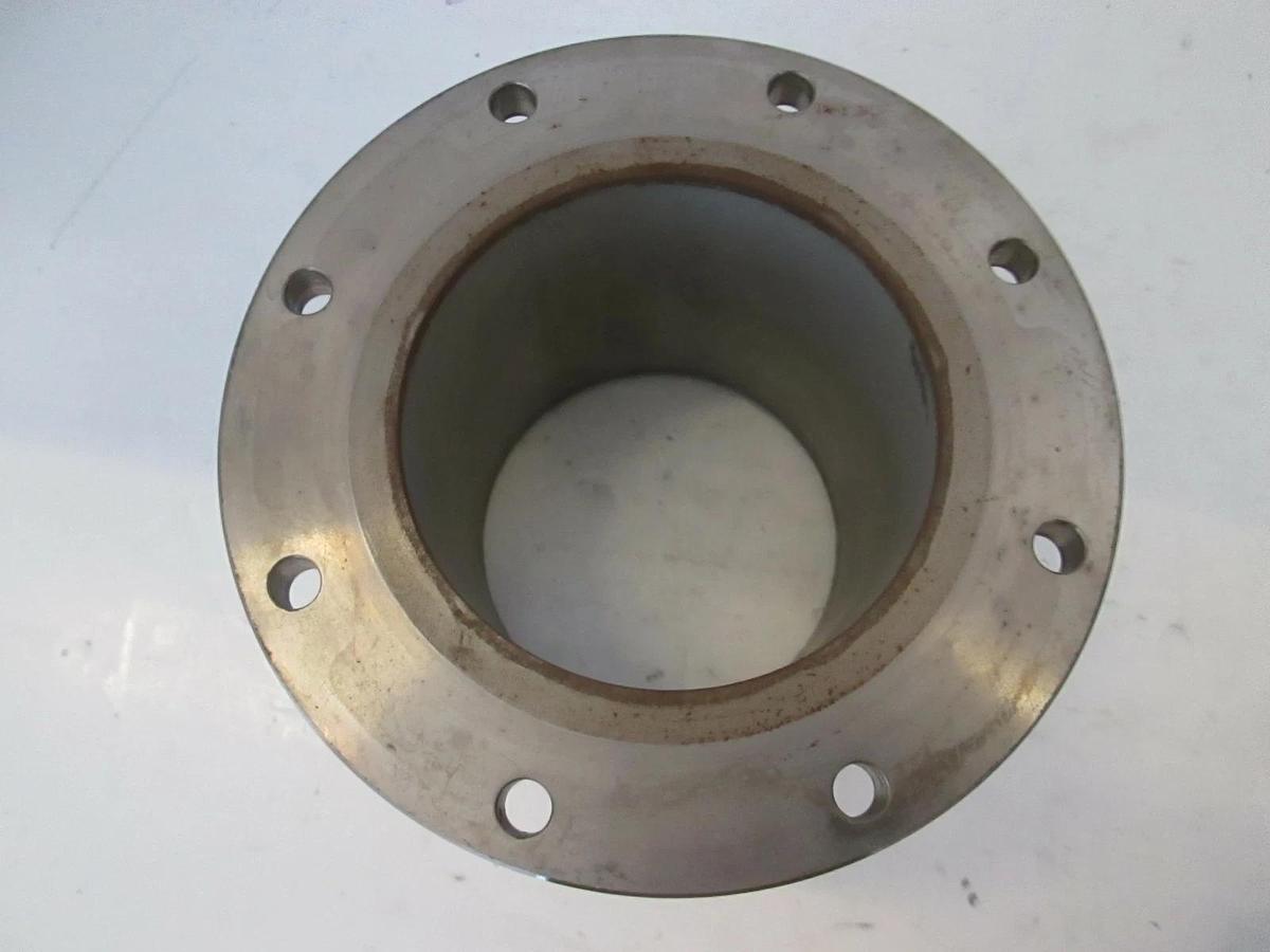 Used Stainless Steel Vacuum Pump Top Flange Adapter, Used