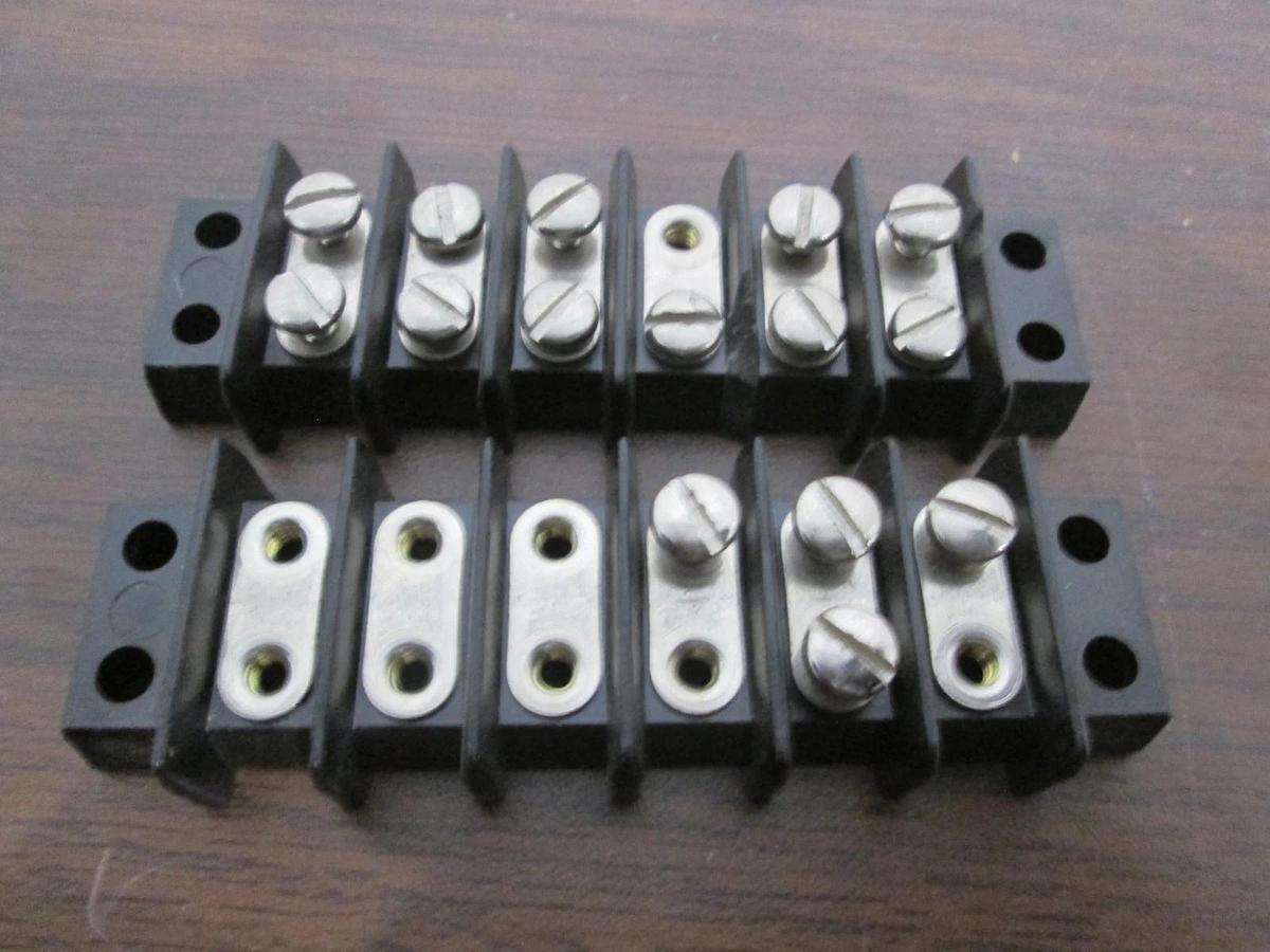 Used Cinch, 6 Position Terminal Block, Used, Lot of 2