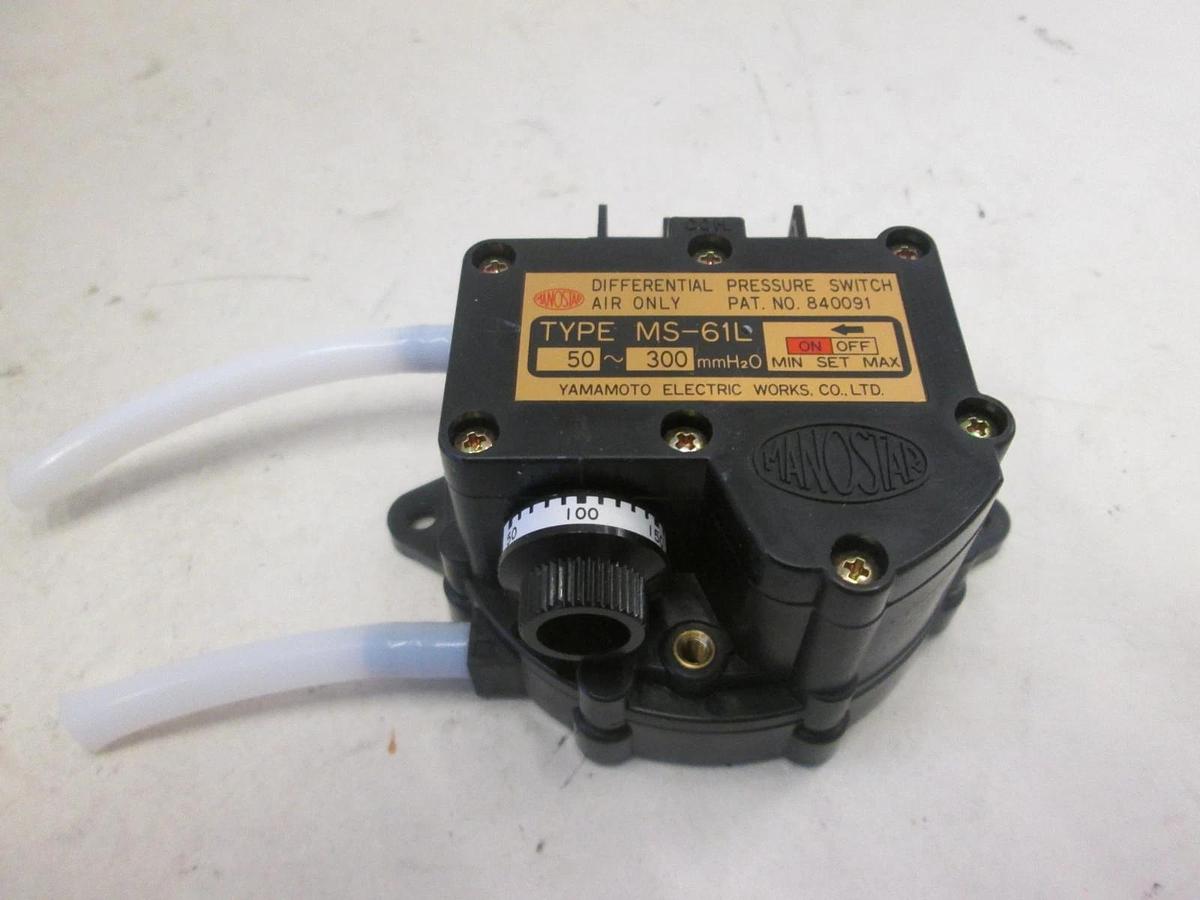Used Yamamoto MS61L, 50 - 300 kPa, Differential Pressure Switch