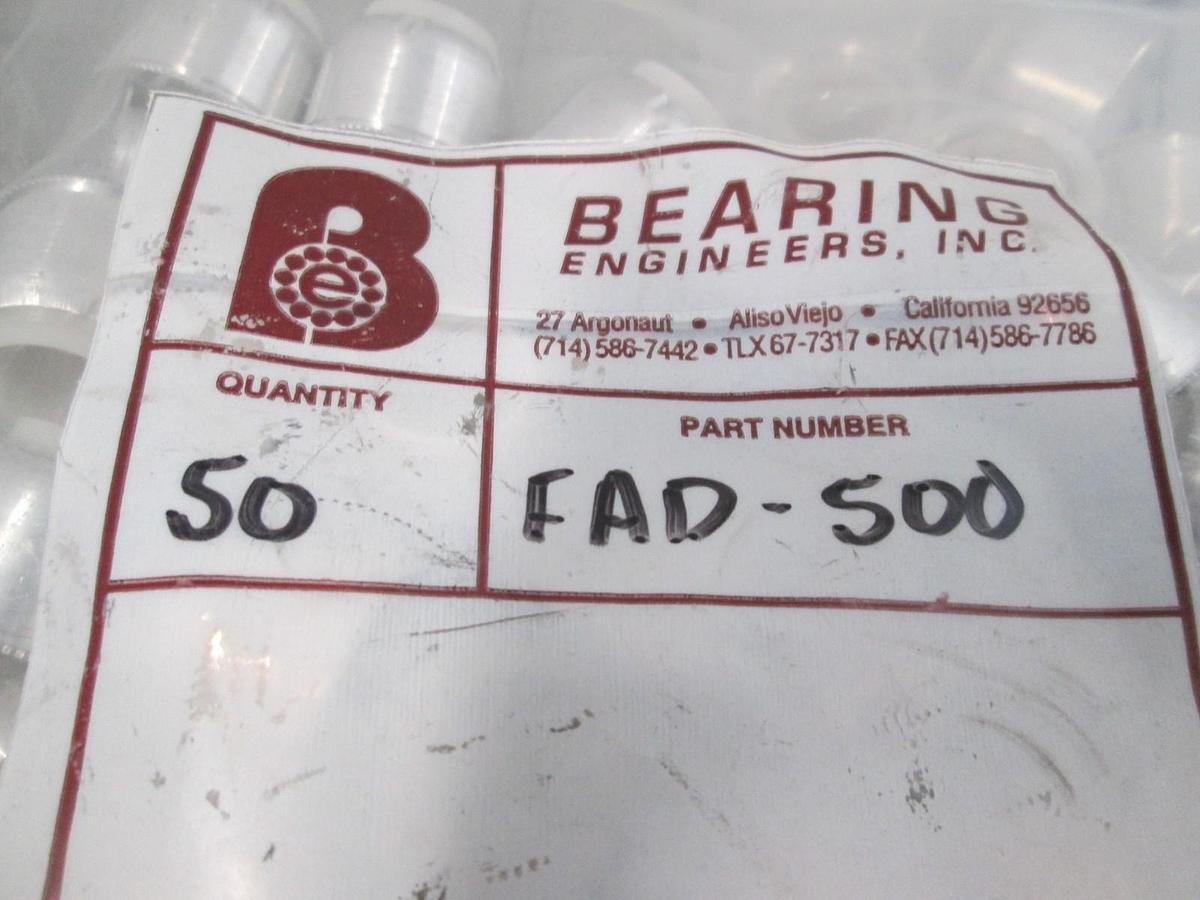 Bearing Engineering, FAD-500, 1/2" Bore Acetal Press Bearing, New, Lot of 56