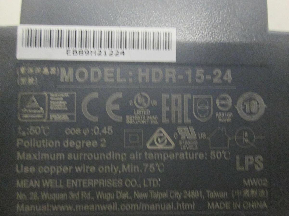 Used Mean Well, Power Supply, HDR-15-24, Used, Lot of 2