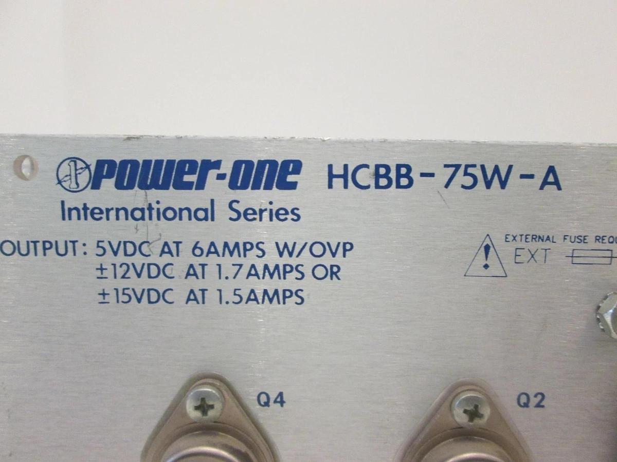 Used Power One, HCBB-75W-A, Power Supply, Used