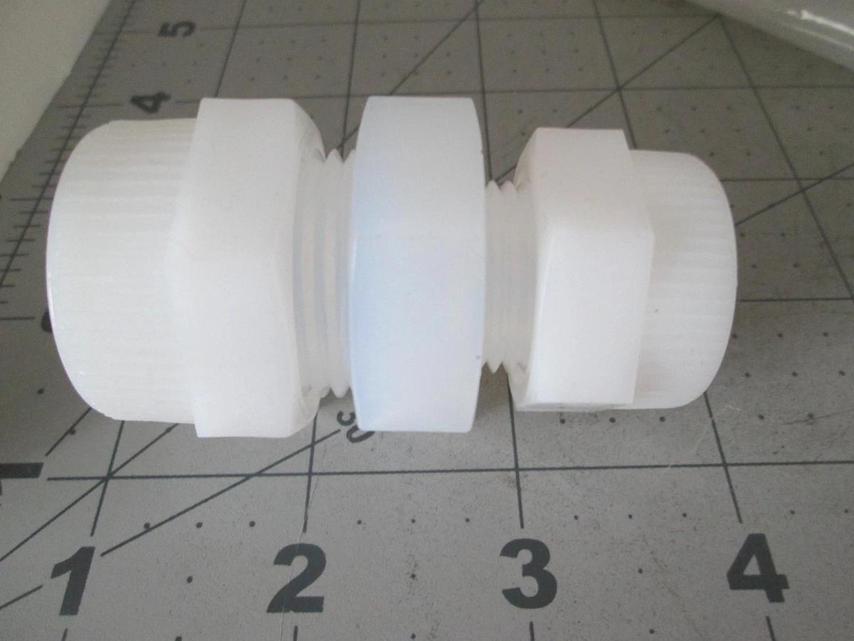 Mace, Union Teflon Valve, 747-2812, 3/4T x 1/2T, New, Lot of 2