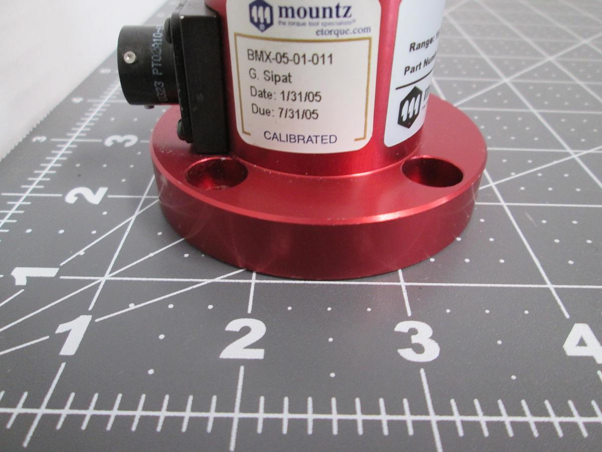 Used Mountz BMX Bench Mounted Torque Sensor Transducer 6-Pin Amphenol PT02A10-6S