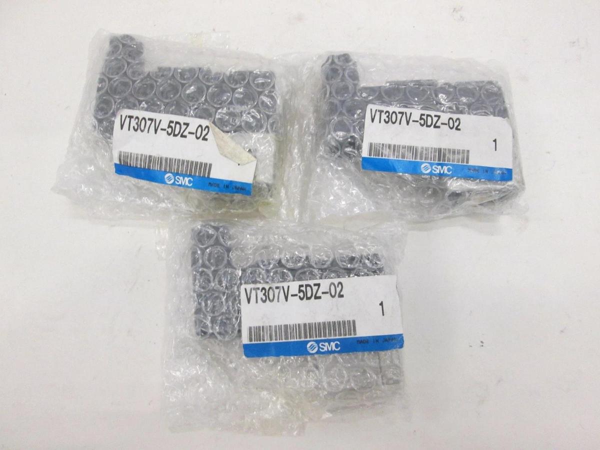 SMC, VT307V-5DZ-02, Solenoid Valve, New, Lot of 3