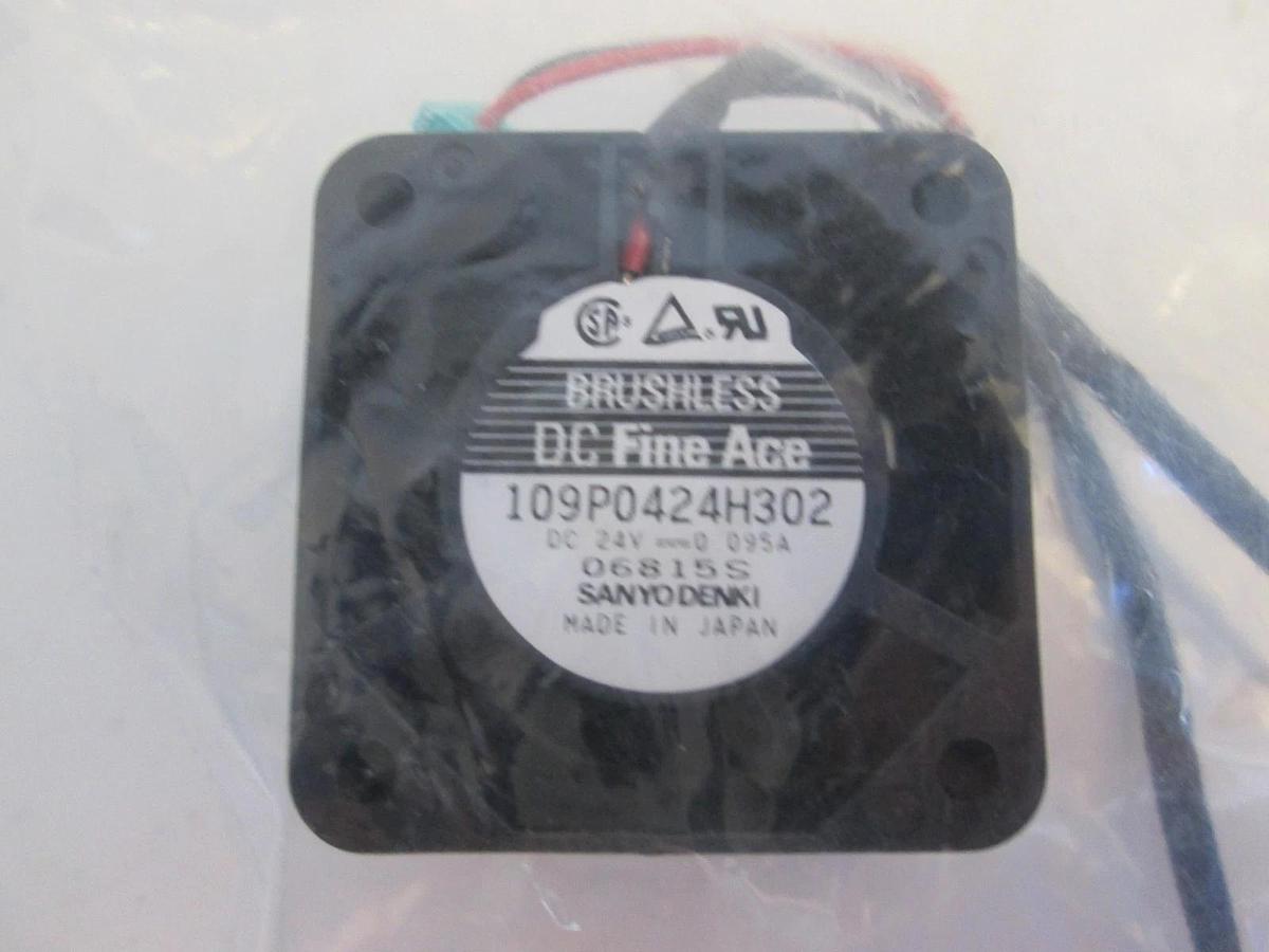 Used Sanyo Denki 109P0424H302 DC Fine Ace Fan, 24V