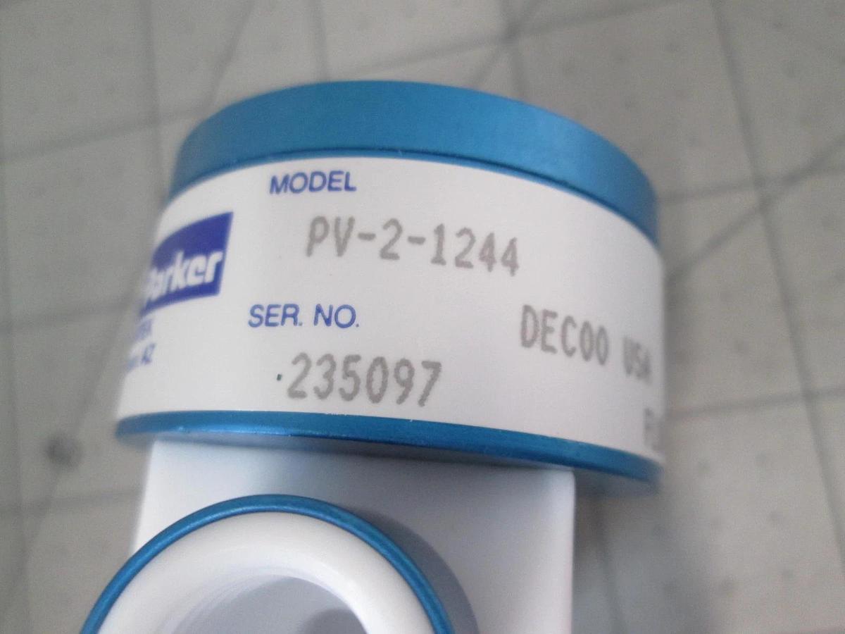 Parker, PV-2-1244, Shut Off Diaphragm Valve, 1/4" NO, New