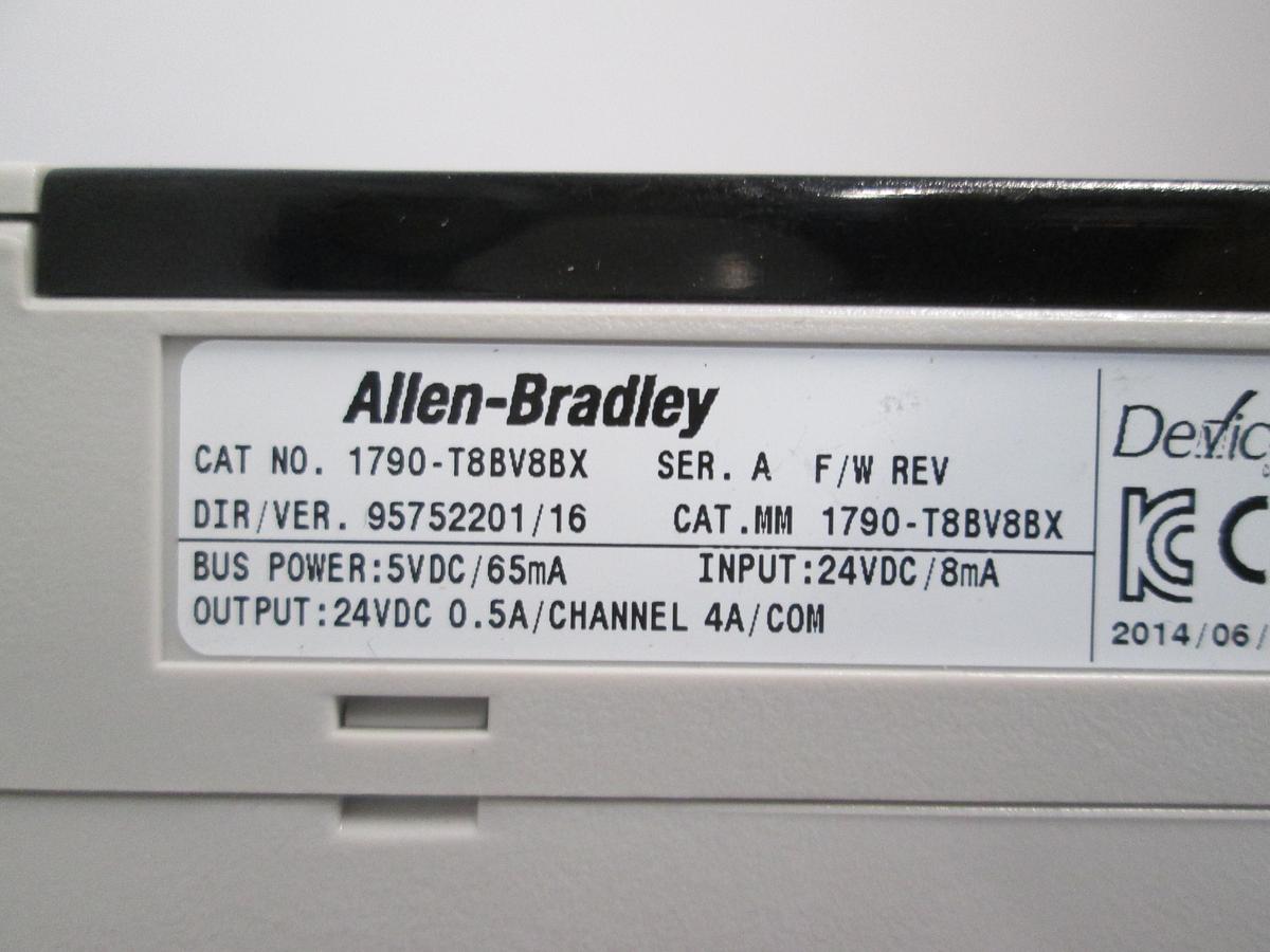 Used Lot of 2 Allen Bradley 1790-T8BV8BX CompactBlock LDX PLC Expansion Units