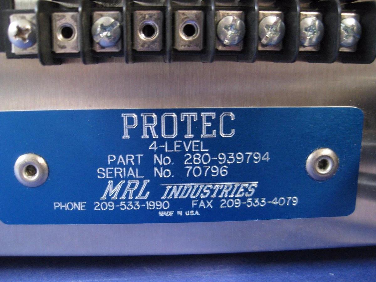 Used MRL Industries PROTEC 4-Level / Channel Sag Detector 280-939794