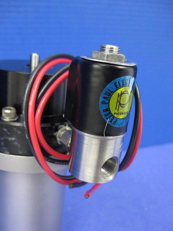 Used MKS HPS Single-Stage 1" Pneumatic Angle Vacuum Valve w/ Solenoid, NW25, Used
