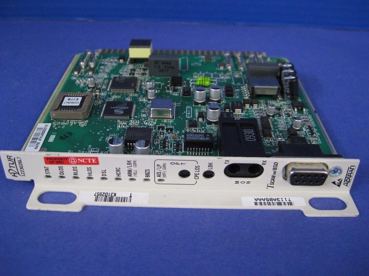 Used Adtran 1223026L7 H2TUR Transceiver Card, Used