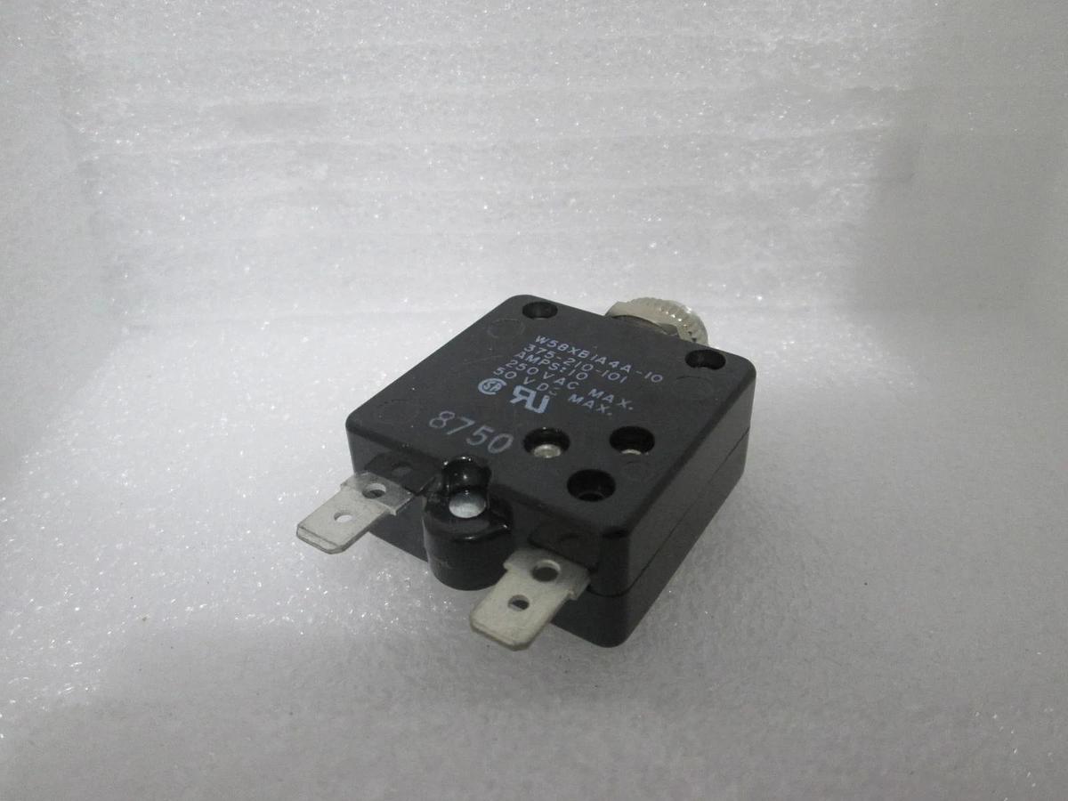 Potter & Brumfield, W58XB1A4A-10, Circuit Breaker, 10A, 375-210-101, New