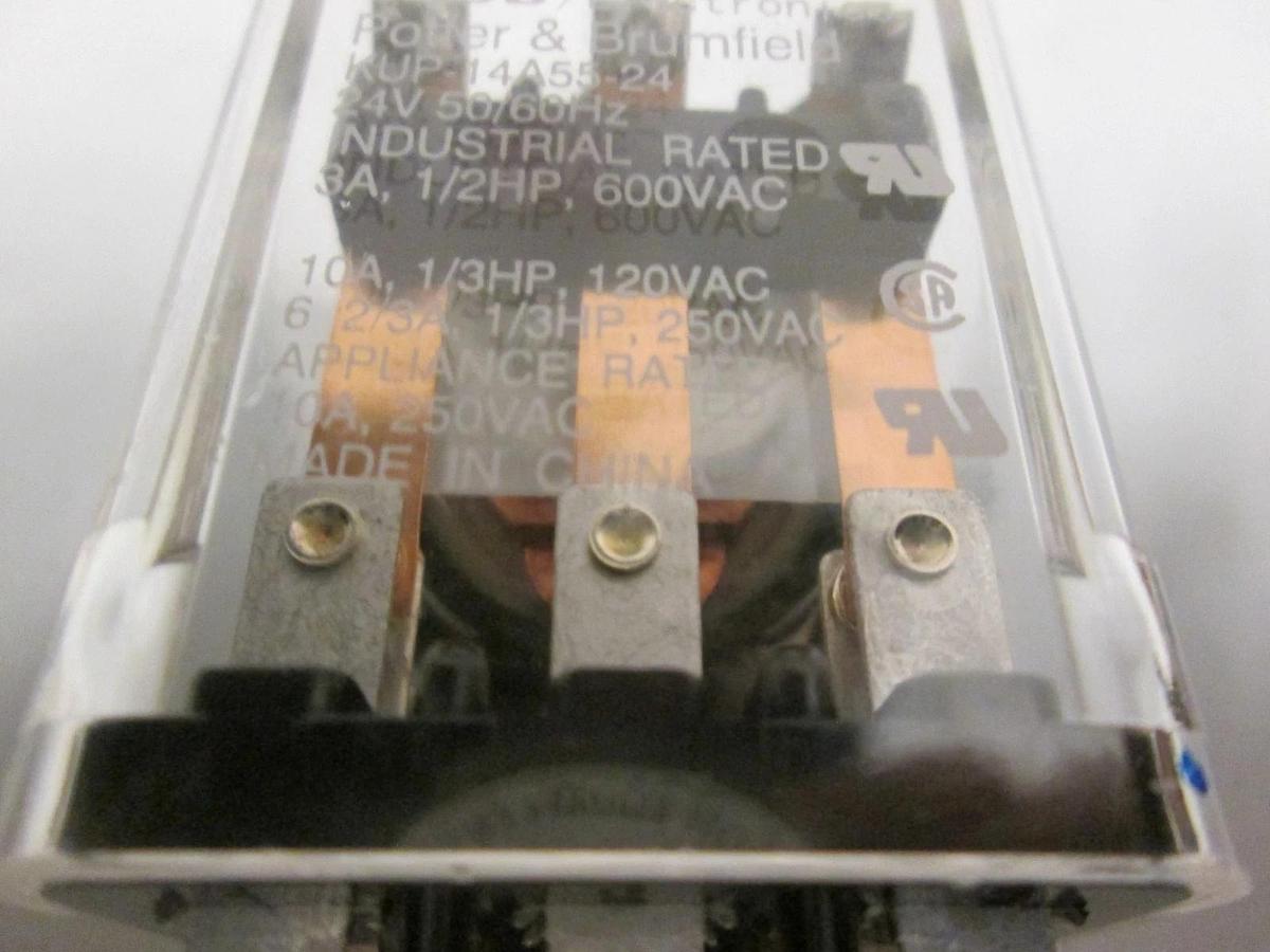 Used Potter & Brumfield, KUP-14A55-24, 24V Relay, Used