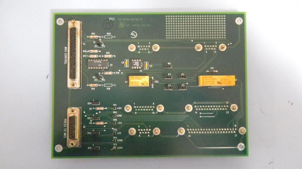 Used LAM Research 810-077616-001 Rev E2, Vacuum Interface, PCB, Working When Removed