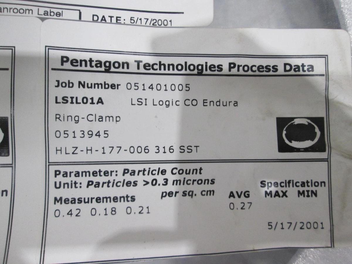 Pentagon Technlogies, LSI Logic CO Endura, 0020-22510H, Ring Clamp, New