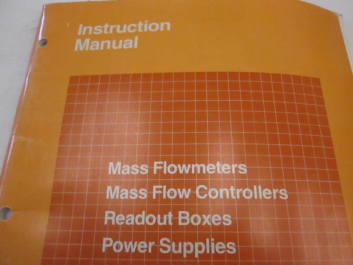 Used Tylan Mass Flowmeters, MFCs, Readout Boxes, Power, Instruction Manual, Used