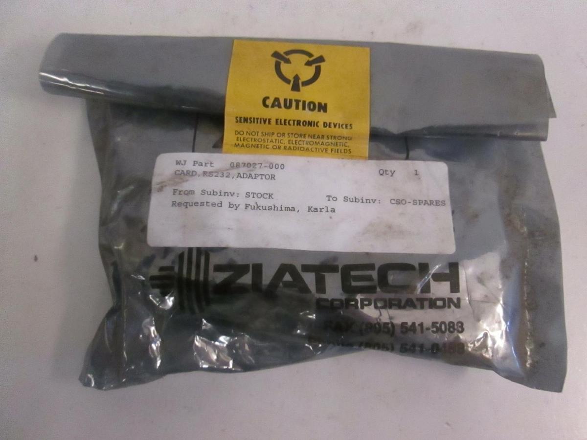 Used Watkins Johnson 087027-000 Card Adaptor Board, PCB, New