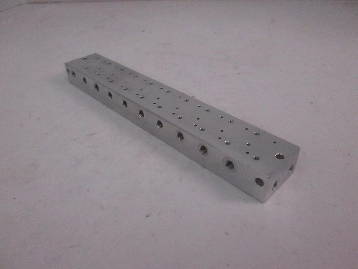 Used SMC K01-005, 10 Position Manifold Block for Valve, Used
