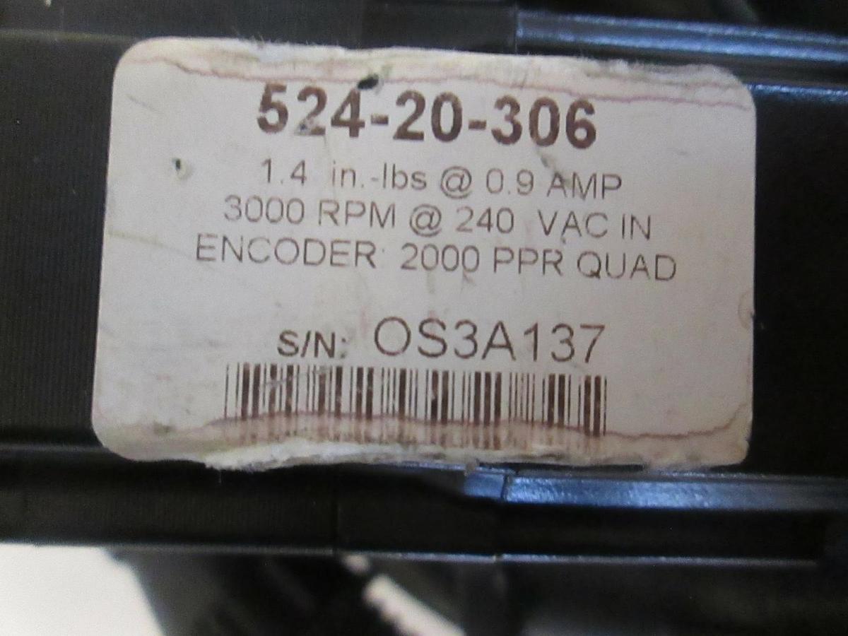 Used Simple Servo Motor, Servomotor, 524-20-306, Used
