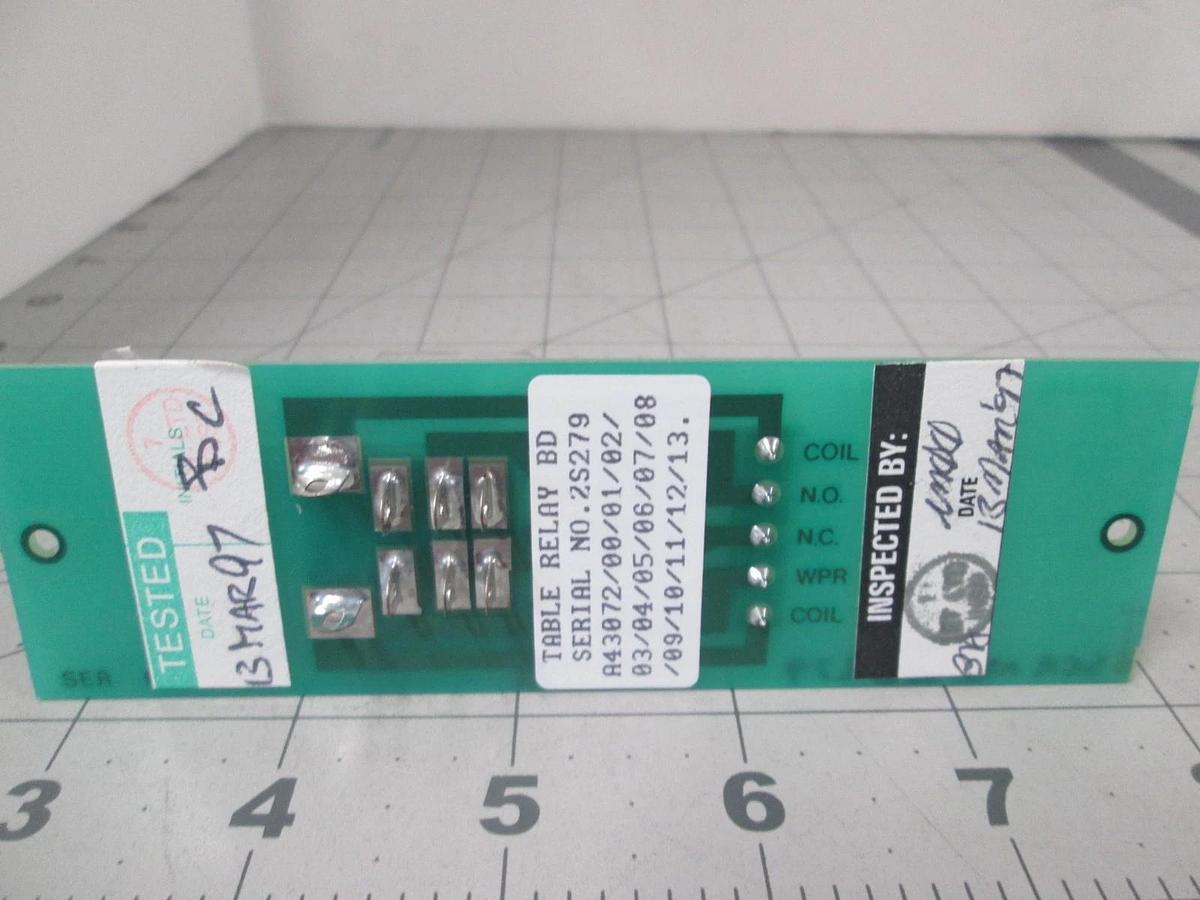 UTEK, A43072, Table Relay, PCB Assy w/ Relay, New