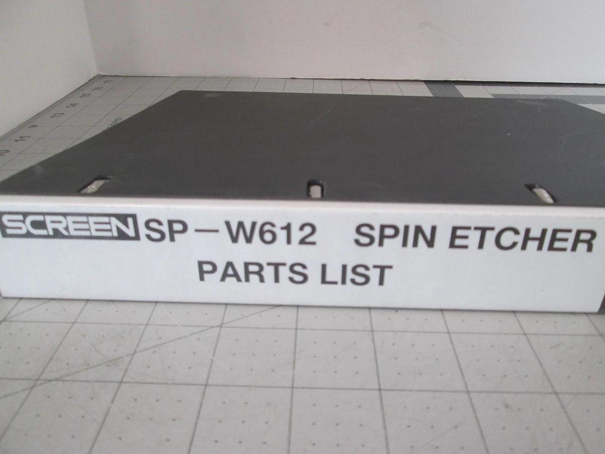 Used Screen, SP-W612, Spin Etcher, Parts List, Used