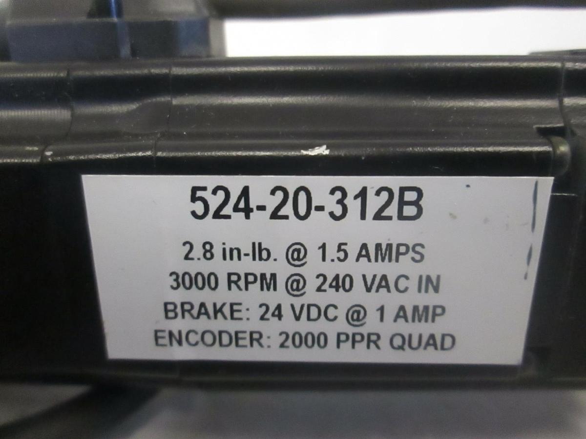 Used THK LM Guide Actuator KR w/ Simple Servo Motor 524-20-312B, Used