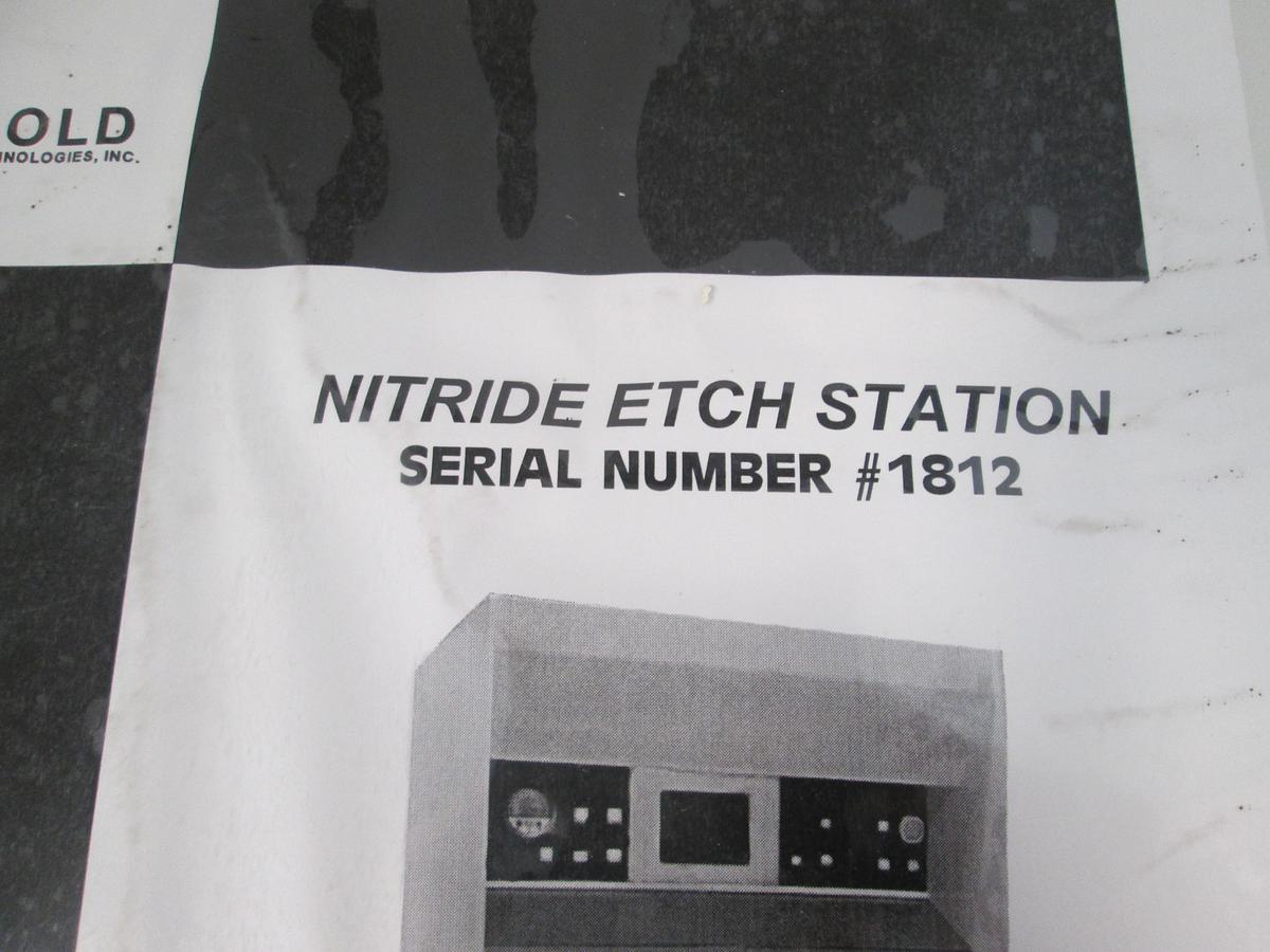 Used Bold Technologies, 1812, Nitride Etch Station, User Manual, Used