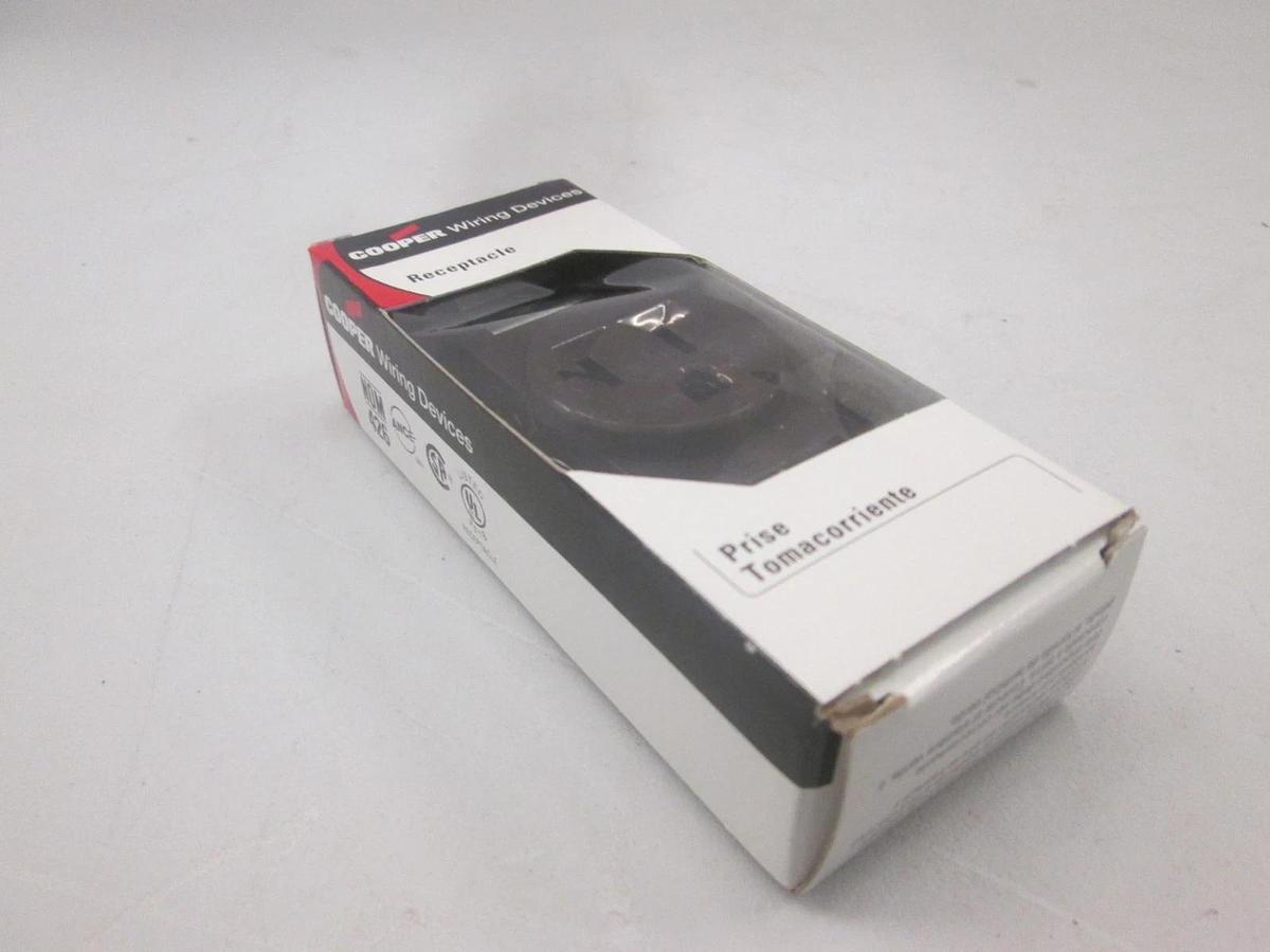 Used Cooper, 1877B-Box, Single Receptacle, 20A, 125V, New