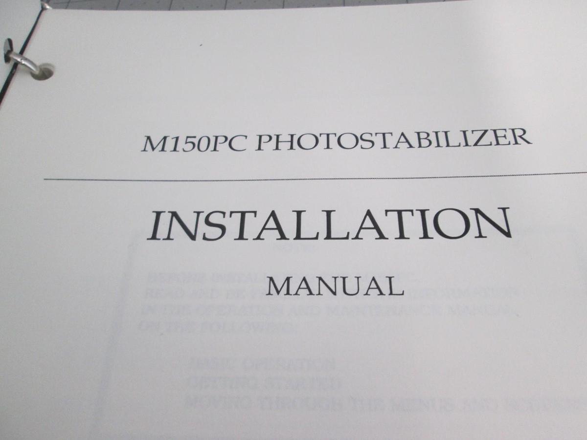 Used Fusion, M150PC Photostabilizer, Installation Manual, 089128, Used