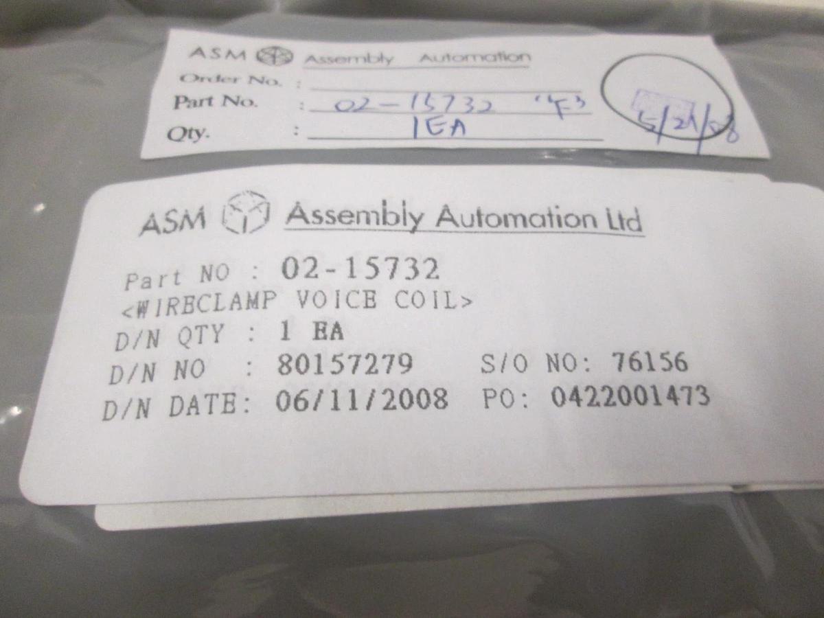 ASM, Wireclamp Voice Coil, 02-15732, New