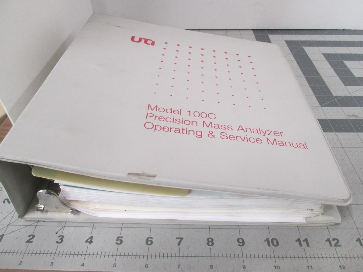 Used UTI, Model 100C Precision Mass Analyzer, Operating and Service Manual, Used