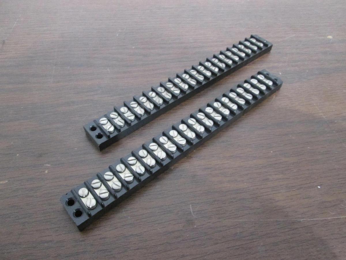 Used Cinch, 20 Position Terminal Block, Used, Lot of 2