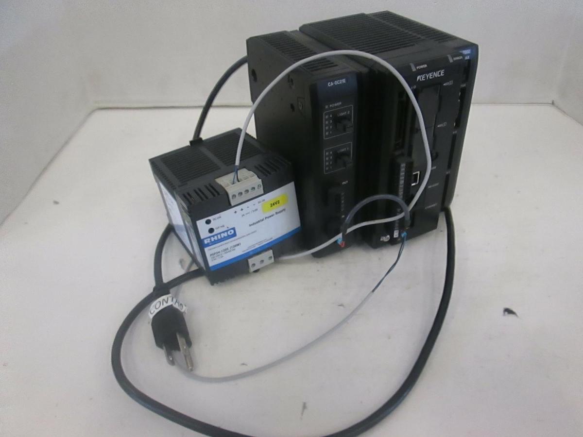 Used Keyence Multi Camera Imaging XG-7002 w/ PSP24-120S Supply and CA-DC21E, Used