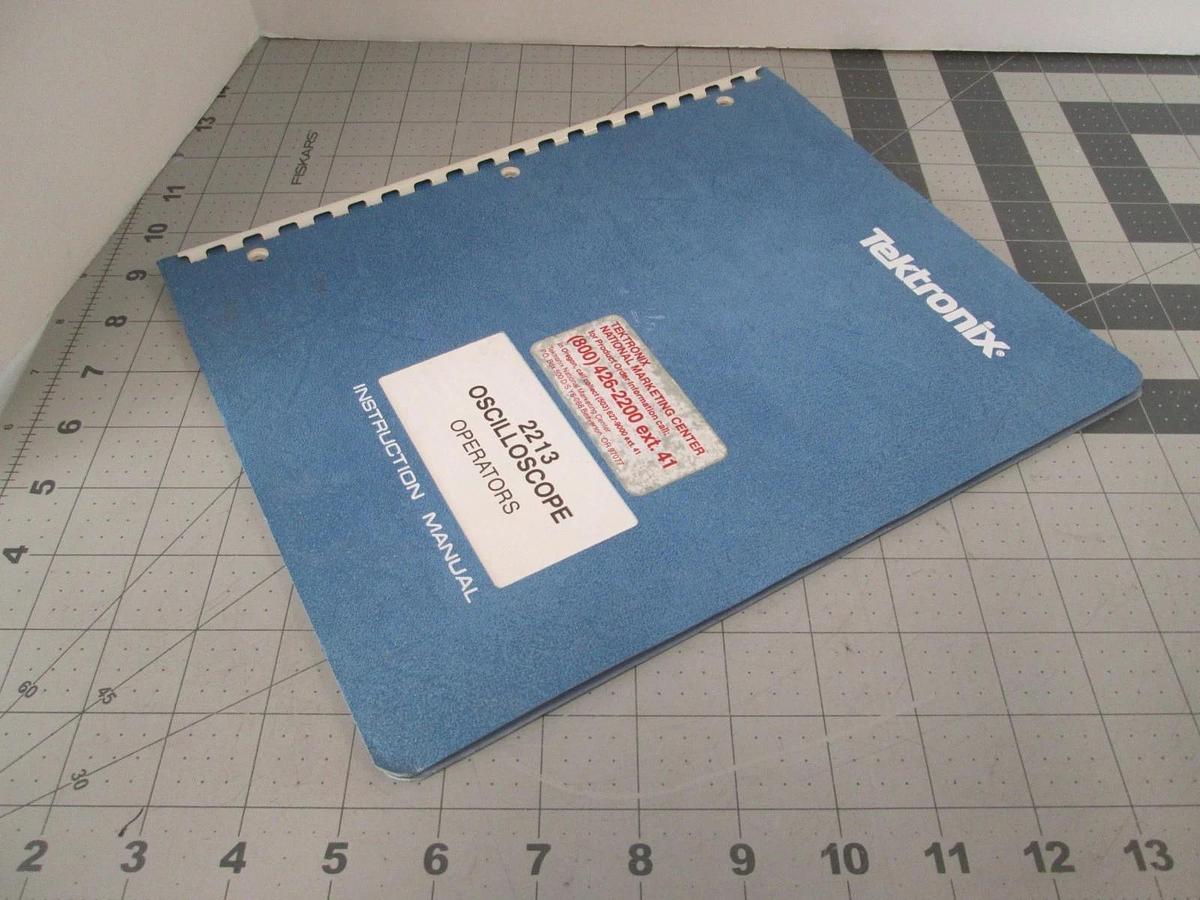 Used Tektronix, 2213, Oscilloscope Operators, Instruction Manual, Used