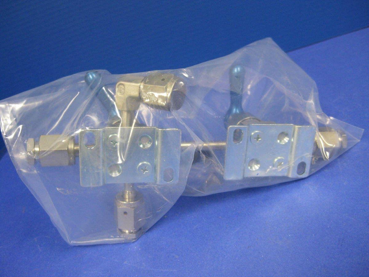 Used Semi-Gas Manual Shut Off Flow Valve Assy, N2 Purge Manifold Valve, Tested